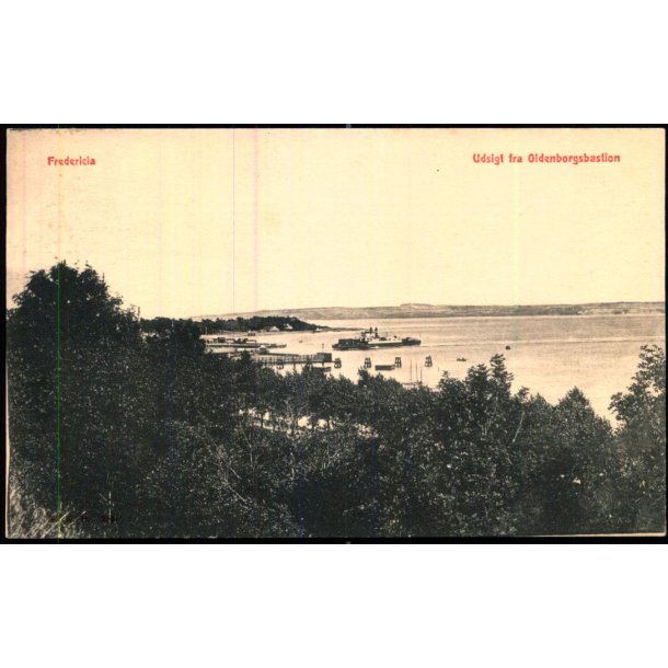 Fredericia - Udsigt fra Oldenborgbastastion - H.H.O. 2824 - Ubrugt