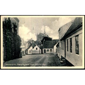 Haderslev - Pr�stegade med Domkirken - Rudolf Olsen 1838 - Brugt
