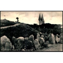 Broager Kirke og Mindeh�j over faldne S�nderjyder - Rudolf Olsen 7058 - Ubrugt