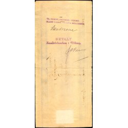 Handelsbanken Viborg - 1916 - Veksel 1000,- kr