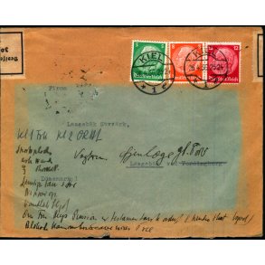 Censurbrev fra Tyskland -  26 - 4 - 36 - Til Danmark