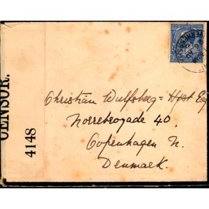 Srge og Censurbrev fra England.  26 - 8 - 16 - Til Kbenhavn