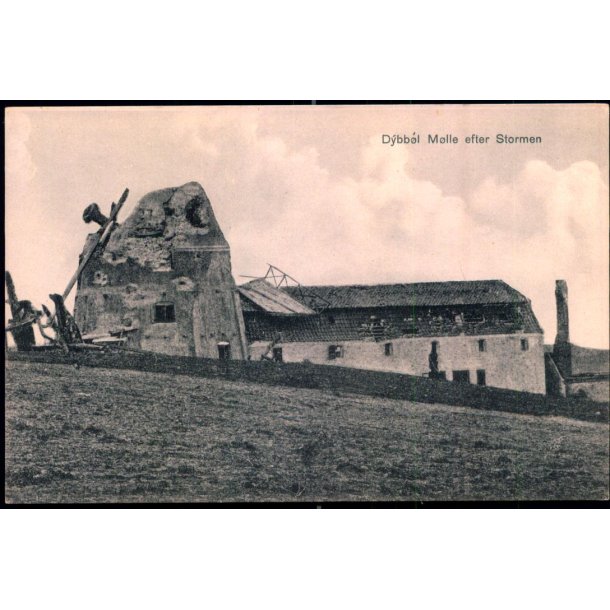 Dybb�l-M�lle efter Stormen - C:C.B. 1225 - Ubrugt