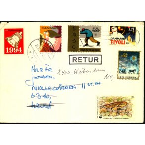 Brev - Retur 21 - 12 - 93 -  Brugt