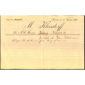 M. Kleisdorff - Randers 1898