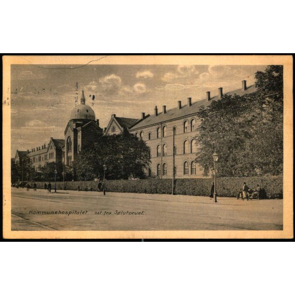 Kommunehospitalet set fra Slvtorvet - Dansk Lystrykkeri 1681