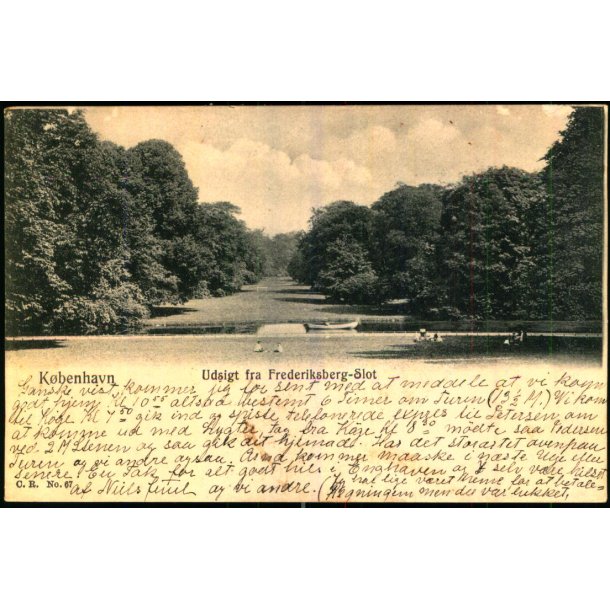 Kbenhavn - Udsigt fra Frederiksberg Slot - CR 67 - Brugt