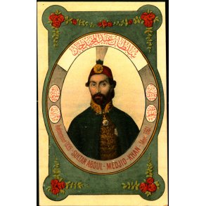 Sultan Abdul Medjid Kahn  - Mort. 1861 - Tyrkiet - Fruchtermann - Constantinopel 275 - Ubrugt
