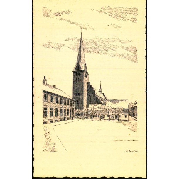 V. Hancke - Helsingr - St. Olai Kirke - Stender u/n  - Ubrugt