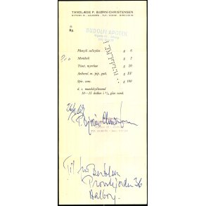 Recept - Tandlge Bjrn Christensen - Budolfi Apotek - Aalborg - 26 - 9 - 69