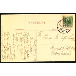 Faaborg ved Aften - J.J.N. 4805 - Brugt