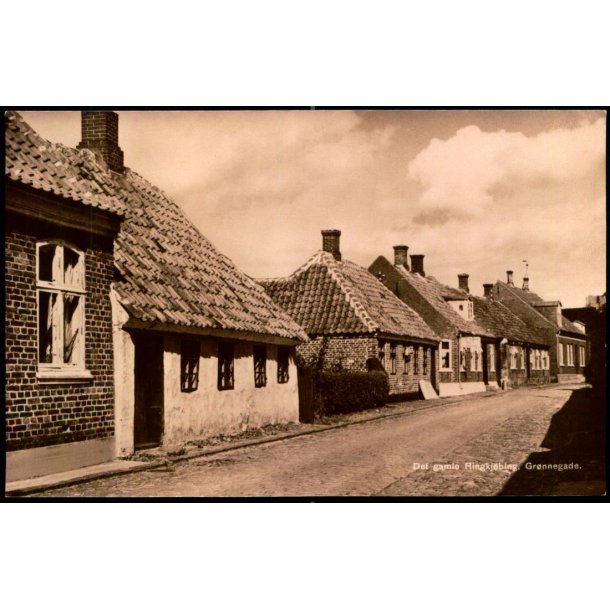 Det gamle Ringk�bing - Gr�nnegade - H.P. Holms Bogh. u/n - Ubrugt