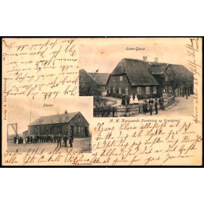 �ster-Gasse - M.K. Korsgaards Forretning og G�stgiveri - Skolen - A. Juul u/n - Brugt