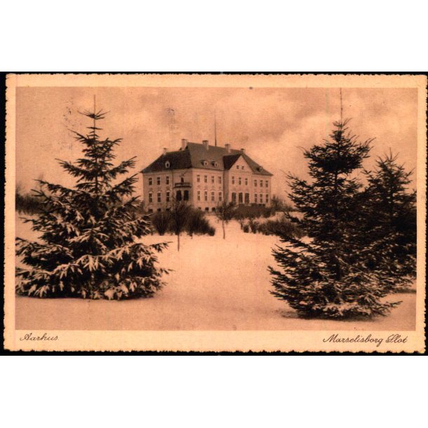 Aarhus - Marselisborg Slot - J�rgen Jensen Kobbertryk - J.J.N. 123 719 - Brugt