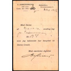 E. Hirschsprung - Kbh.K  - u/n - Brugt