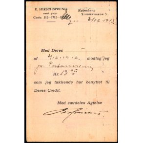 E. Hirschsprung - Kbh.K  - u/n - Brugt