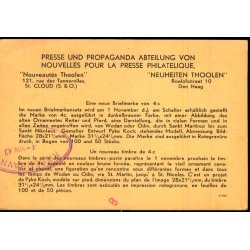 Rekomaderet - Censurpostkort fra Holland  4 - 11 - 43 - Til Danmark