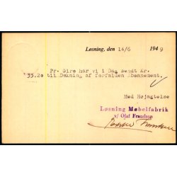 L�sning M�belfabrik - Helsagskort u/n - Brugt