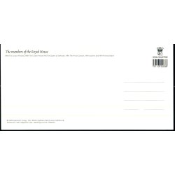 Den Danske Kongefamilie - Grnlund PKKF001- 10x21 cm. - Ubrugt