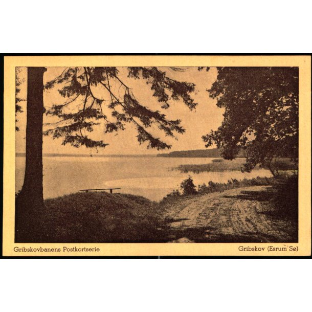 Gribskov (Esrom S ) Gribskovbanens Postkortserie Eneret