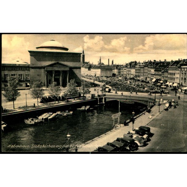 K�benhavn - Slotskirken og parti fra Stranden - Vekselkontorene 6173