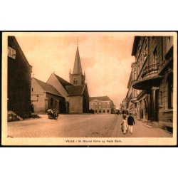 Vejle - St. Nicolai Kirke og Vejle Bank - C. Neumans Bogh. u/n - Ubrugt