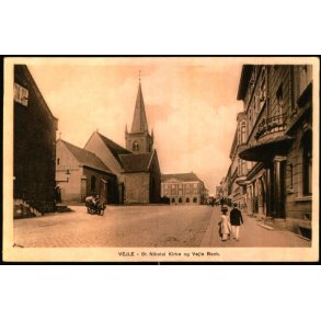 Vejle - St. Nicolai Kirke og Vejle Bank - C. Neumans Bogh. u/n - Ubrugt