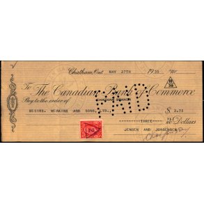 The Canadian Bank of Commerce 1935