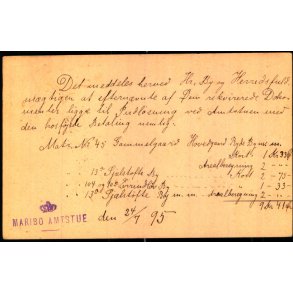 Maribo Amtsstue 24 - 7 - 95 - Helsagskort u/n - Brugt