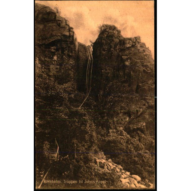 Bornholm - Trappen til Johns Kapel - Rnne Bogh. 51056 - Brugt