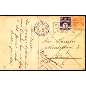 Sndagsbrev - Postkort  til Sborg 21 - 10 - 34