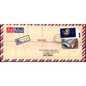 Luftpost Rekommanderet Brev fra Kenya til Tyskland - 1 - 11 - 78