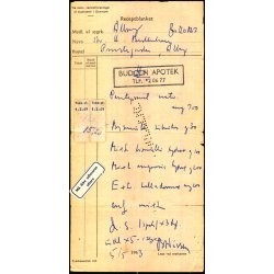Recept - Budolfi Apotek - 5 - 5 - 1963