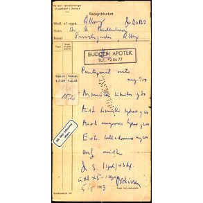 Recept - Budolfi Apotek - 5 - 5 - 1963