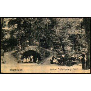 Kbenhavn - Kilden i  Frederiksberg Have - Stender 595 - Ubrugt - Lidt bulet !