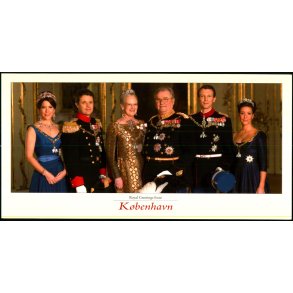 Den Danske Kongefamilie - Grnlund PKKF001- 10x21 cm. - Ubrugt