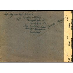 Efterkrigs Censurbrev fra Tyskland  5 - 3 - 47 - Til Nrre-Nebel