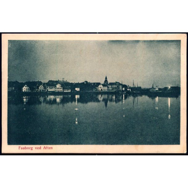 Faaborg ved Aften - J.J.N. 4738 - Ubrugt