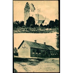 Kirken og Skolen Br�nderup - H. Schmidt u/n - Brugt