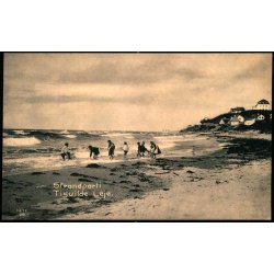 Strandparti - Tisvilde Leje - Albert Jensens Bogh. 127108 - Ubrugt