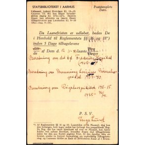 Statsbiblioteket i Aarhus - Helsagskort u/n - Brugt