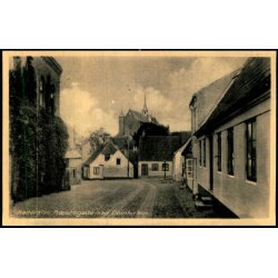 Haderslev - Pr�stegade med Domkirken - Rudolf Olsen 1838 - Ubrugt