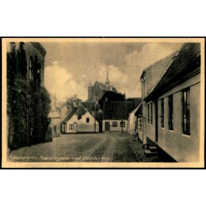 Haderslev - Pr�stegade med Domkirken - Rudolf Olsen 1838 - Ubrugt