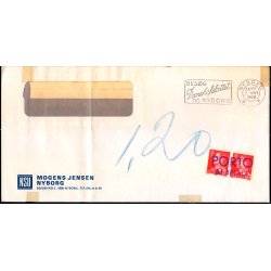 Efterporto - Ufrankeret Brev fra Nyborg 5. Nov. 1969 - 