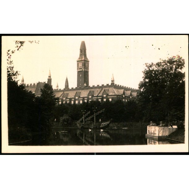 Kbenhavn - Raadhuset set fra Tivoli - Fotokort u/n