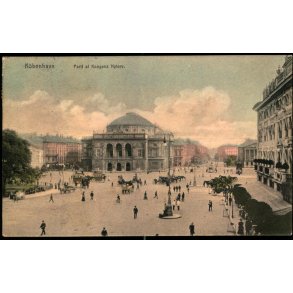 K�benhavn - Parti af Kongens Nytorv - u/n