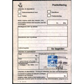 Postkvittering - 19 - 6 - 86