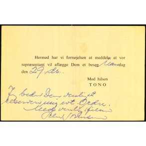 Tono  - u/n - Brugt.