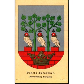 Danske Byvaabner - Frederiksberg Byvaaben - Fritz Benzen 13 - Ubrugt