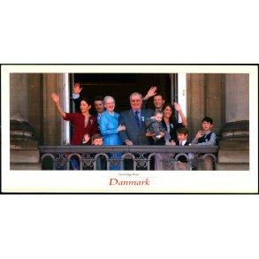 Den Danske Kongefamilie - Grnlund PKKF002- 10x21 cm. - Ubrugt